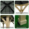 [10X10FT] Alora Premium Outdoor Patio Hardtop Gazebo W/ Double Steel Roof (SAK01291)