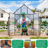 [10X20FT] Extra-Large Heavy-Duty Outdoor Backyard Greenhouse With Adjustable Roof Vents, 4MM (SAK59482)