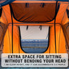 Trailora Summit Soft-Shell Aluminum Rooftop Tent With Ladder, LED Light Strip, And Memory Foam Mattress [2-3 Person] (SAK26814)