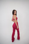 I Live in Luxury Red Sports Bra