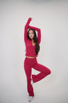 I Live in Luxury Red Sports Bra
