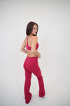 I Live in Luxury Red Sports Bra