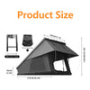 Trailora Nova Aluminum Hard-Shell Rooftop Tent With Ladder, Tri-Color LED Lighting, And Memory Foam Mattress [2-3 People] (SAK57409)