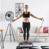Vibration Plate Exercise Machine With Resistant Bands Remote Control Whole Body Vibration Platform Workout Equipment Home Fitness Training Equipment For Weight Loss Fat Burner