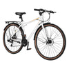 Hybrid Bike, Lightweight Aluminum Frame Bike, 700c Wheel Men Women Hybrid Bicycle, Step-Over Adult Urban City Commuter Bikes, with 24-Speed Shimano Drivetrain, Alloy Adjustable Stem, Dual Brakes