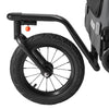 Dog Bike Trailer, Supports up to 100 lbs, 2-in-1 Pet Stroller Cart Bicycle Carrier for Small & Large Dogs, Easy Folding Frame with Quick Release Wheel, Universal Bicycle Coupler, Internal Leash