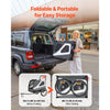 Dog Bike Trailer, Supports up to 100 lbs, 2-in-1 Pet Stroller Cart Bicycle Carrier for Small & Large Dogs, Easy Folding Frame with Quick Release Wheel, Universal Bicycle Coupler, Internal Leash
