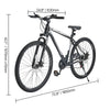 Mountain Bike, 29 inch MTB Bicycle with Front Suspension, 21 Speeds SHIMANO Twist Shifting, Comfort Saddle, Dual Disc Brakes, Aluminum Alloy Frame, Adult Sport Cycling Bicycle Trail Snow