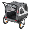 Dog Bike Trailer, Supports up to 100 lbs, 2-in-1 Pet Stroller Cart Bicycle Carrier for Small & Large Dogs, Easy Folding Frame with Quick Release Wheel, Universal Bicycle Coupler, Internal Leash