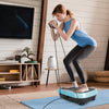 Vibration Exercise Machine With Resistant Bands Remote Control Whole Body Vibration Platform Workout Equipment Home Fitness Training Equipment For Weight Loss Fat Burner