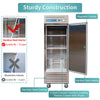 EQCHEN 27 Inch 1 Door Commercial Freezer