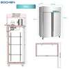 EQCHEN 48 Inch 2 Door Commercial Refrigerator