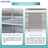 EQCHEN 72 Inch 3 Door Commercial Refrigerator