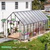[10X20FT] Extra-Large Heavy-Duty Outdoor Backyard Greenhouse With Adjustable Roof Vents, 4MM (SAK59482)