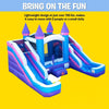 16FT Pink Castle Bounce House Combo With Double Water Slide (SAK84027)