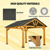 [09X11FT] Alora Premium Outdoor Hardtop Patio Backyard Gazebo (SAK86341)