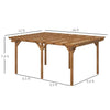 [09X12FT] Alora Premium Outdoor Wooden Grape Trellis Pergola (SAK18579)