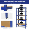 71 inch Heavy Duty Steel Adjustable 5 Level Storage Shelves-Blue
